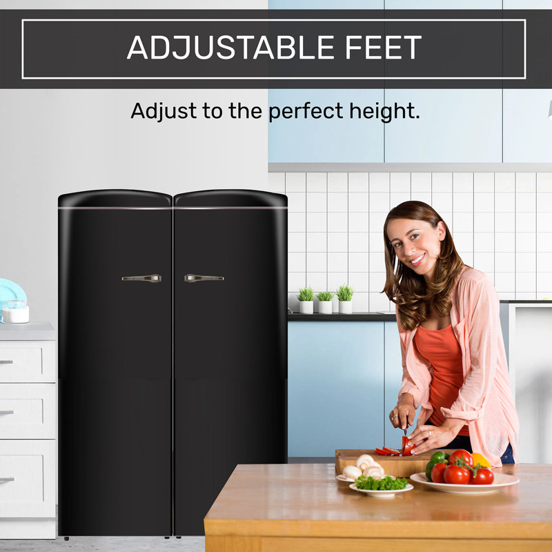 Equator Conserv 8.3 cu. ft. Black Classic Retro Upright Freezer 11 cu